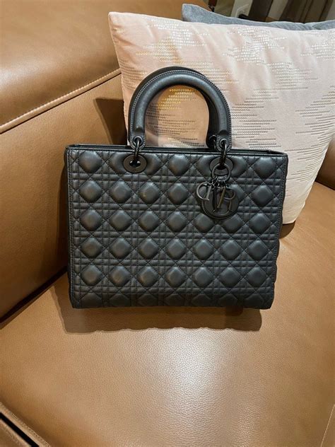 ultramatte lady dior|large lady dior bag price.